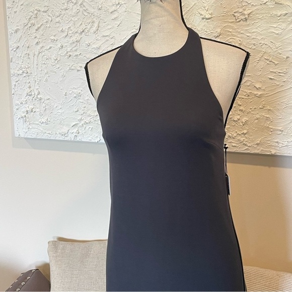 BAILEY/44 Women's SLEEVELESS ASH GRAY MARRAKESH DRESS EXPOSED ZIPPER Sz S NWT - Picture 3 of 10